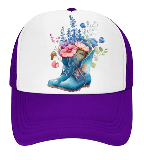 Garden Boots Hat Baseball Hat for Florist Farmer Gardener Flower Lover Hat