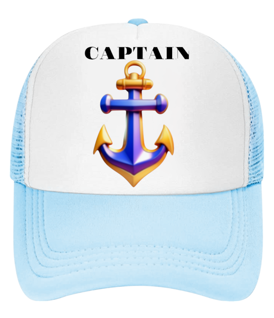 Captain Hat First Mate Hate Adjustable Snapback Trucker Hat Colorful Sea Anchor