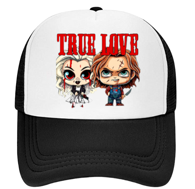 True Love Hat Chucky Killer Doll Hat Adjustable Snapback Trucker Hat Outdoor Hat