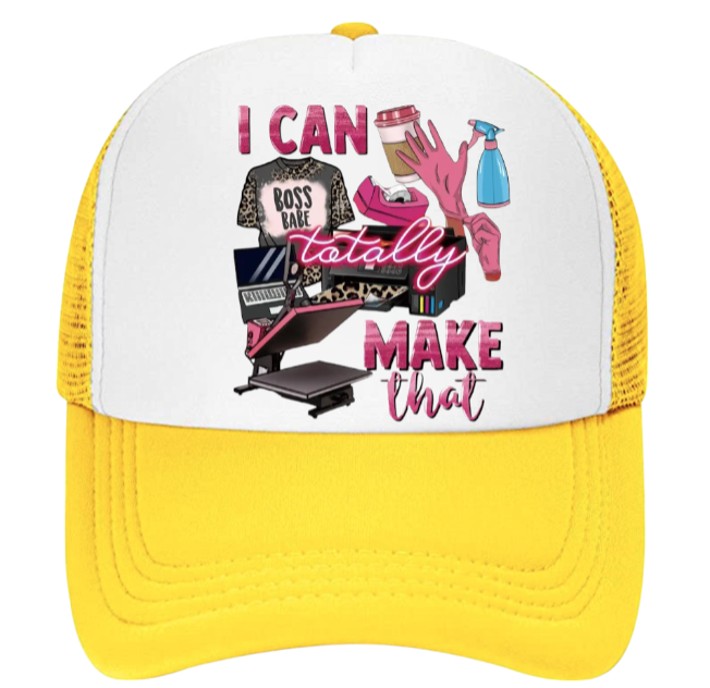 Art and Craft Hat Adjustable Snapback Trucker Hat I Can Totally Make That