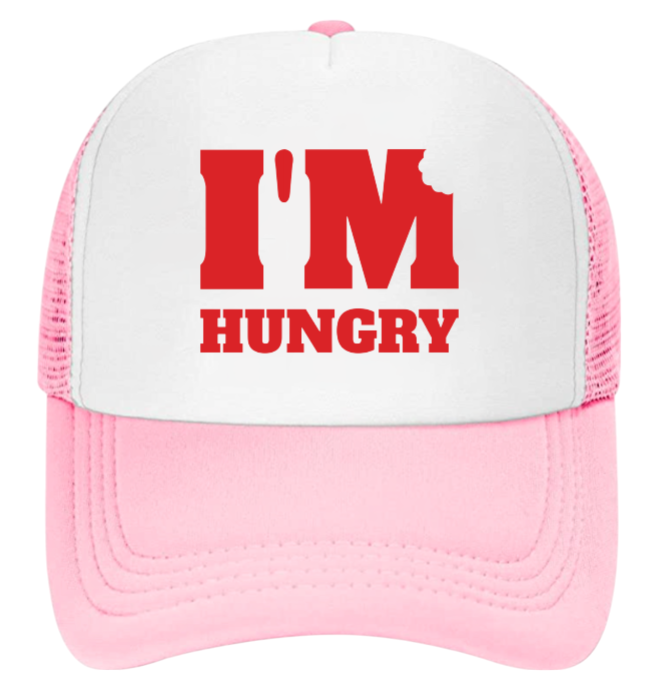 I'm Hungry Hat Adjustable Snapback Trucker Hat Gift for Foodie People Funny Hat