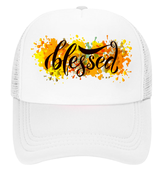 Blessed Hat Baseball Hat Trucker Hat Adjustable Snapback Floral Blessings Hat
