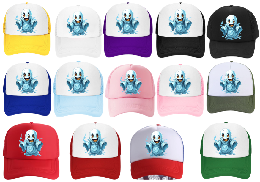Ghost Busters Hat Adjustable Snapback Trucker Hat Fly Ghost Cute Scary Ghost Hat