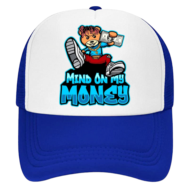 100 Dollar Bills Hat Trucker Hat Adjustable Snapback Hustle My Mind On Money