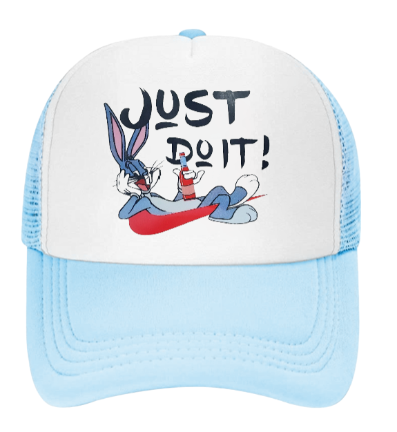 Just Do It Hat Adjustable Snapback Trucker Hat Drinking Hat Anime Bunny Hat