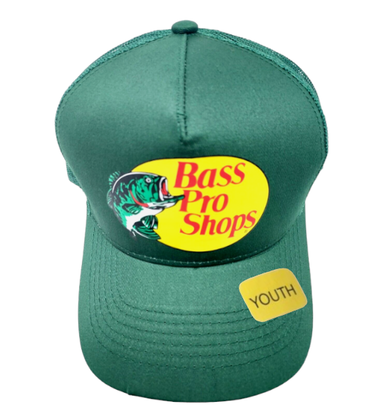 Bass Pro Shops Hat Trucker Hat Outdoors Hat Baseball Fishing Hat Snapback Youth
