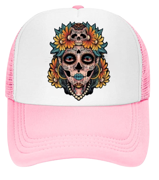 Tattoo Skull Hat Mexican Day Of The Dead Hat Adjustable Hat Hat Snapback