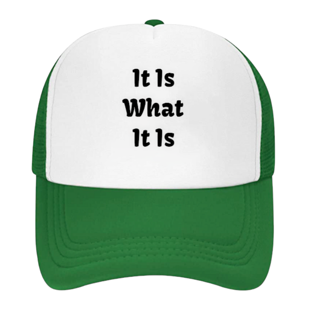 It Is What it Is Hat Funny Hat Outdoors Hat Confidence Hat Unisex New Snapback