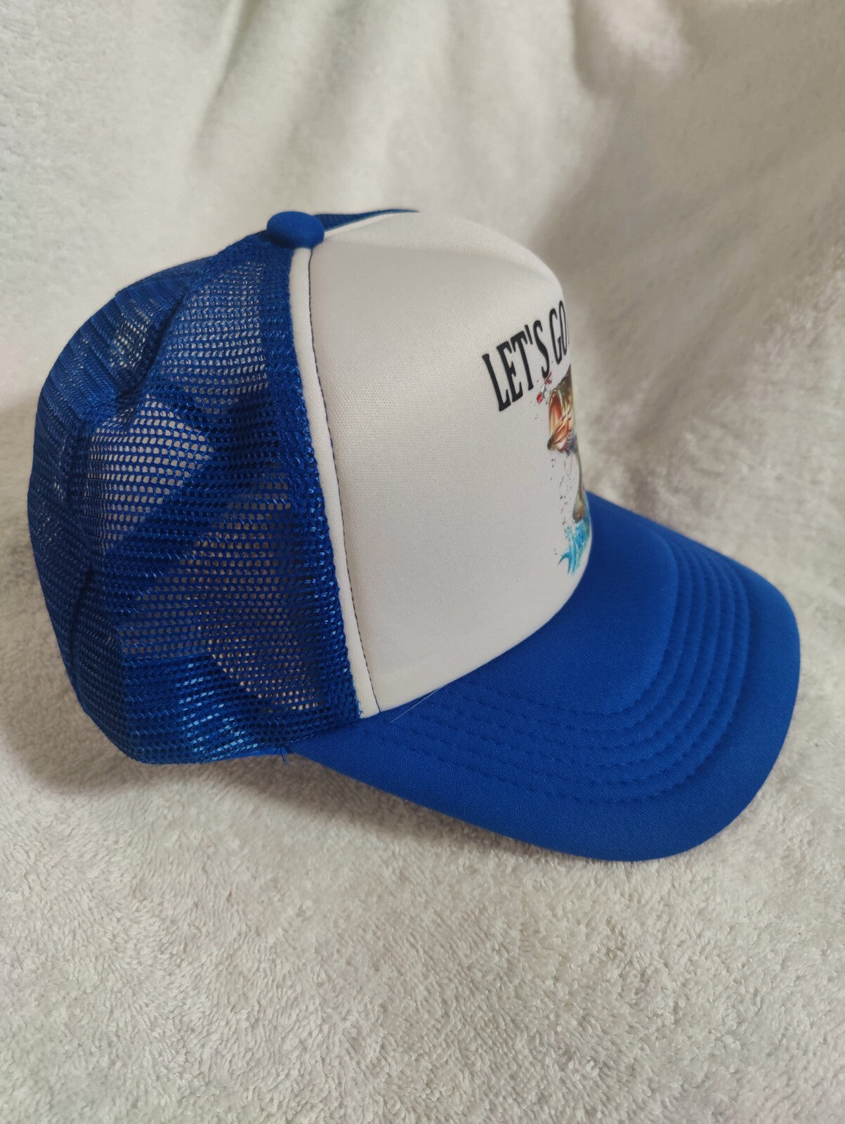 Fishing Hat Adjustable Snapback Trucker Hat Gift For Fishing Lovers Outdoors Hat