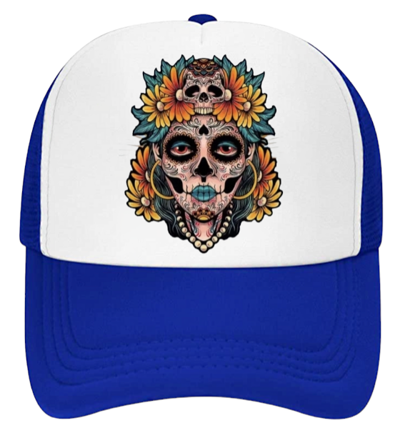 Tattoo Skull Hat Mexican Day Of The Dead Hat Adjustable Hat Hat Snapback
