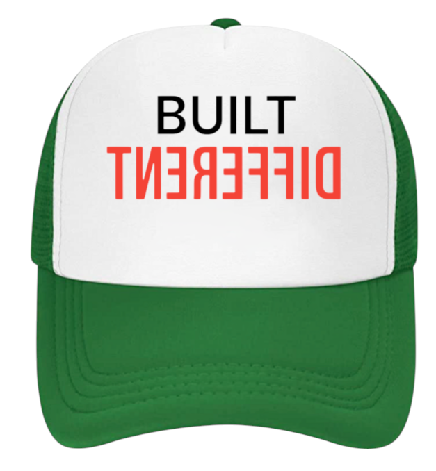Built Different Hat Adjustable Snapback Trucker Hat Match with Sneakers Jordan 4