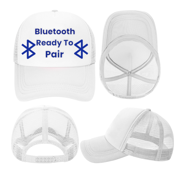 Bluetooth Hat Adjustable Snapback Trucker Hat Bluetooth Ready To Pair Funny Hat