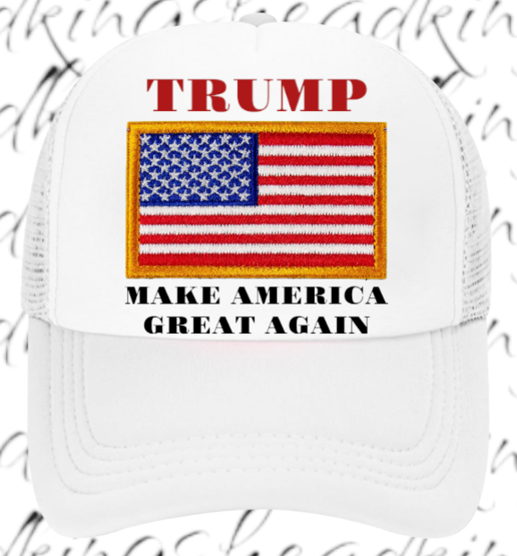 Trump Hat Trucker Hat Adjustable Snapback Make America Great Again 2024 MAGA