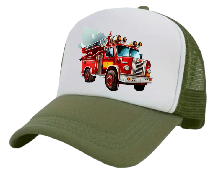 Truck Driver Hat Trucker Hat Outdoors Hat Fire Department Hat Fire Truck