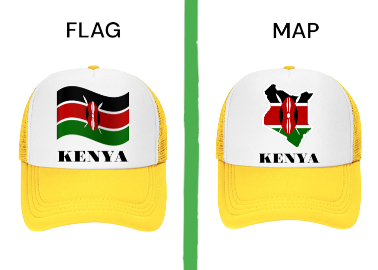 Map of Kenya Hat Trucker Hat Adjustable Snapback Kenyan Flag Hat Madaraka Day