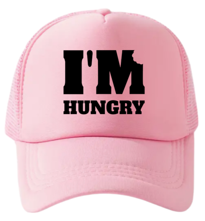 I'm Hungry Hat Adjustable Snapback Trucker Hat Gift for Foodie People Funny Hat