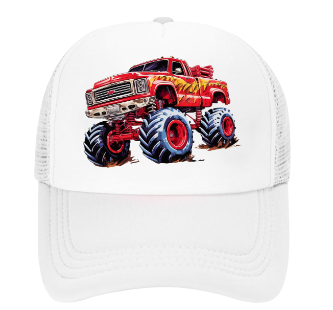 Monster Truck Hat Trucker Hat Outdoors Hat Truck Lovers Baseball Hat Adult