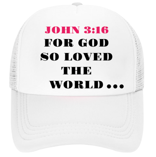 Church Hat Adjustable Snapback Trucker Hat Prayer Strength Believe JOHN 3:16 Hat