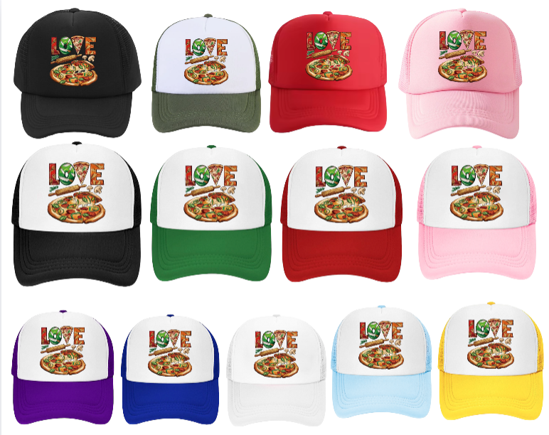 I love Burgers Hat Adjustable Snapback Trucker Hat Burgers Hat Coca-Cola Burger