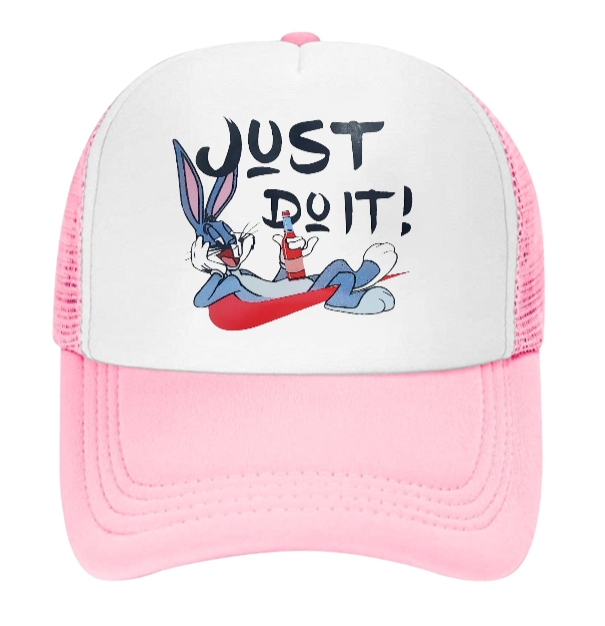 Just Do It Hat Adjustable Snapback Trucker Hat Drinking Hat Anime Bunny Hat