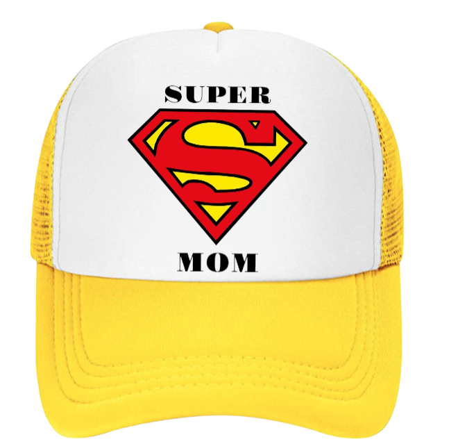 Super Mom Hat Super Dad Hat Couples Hat Adjustable Trucker Hat Gift for Mom Dad