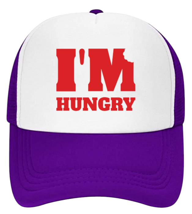 I'm Hungry Hat Adjustable Snapback Trucker Hat Gift for Foodie People Funny Hat