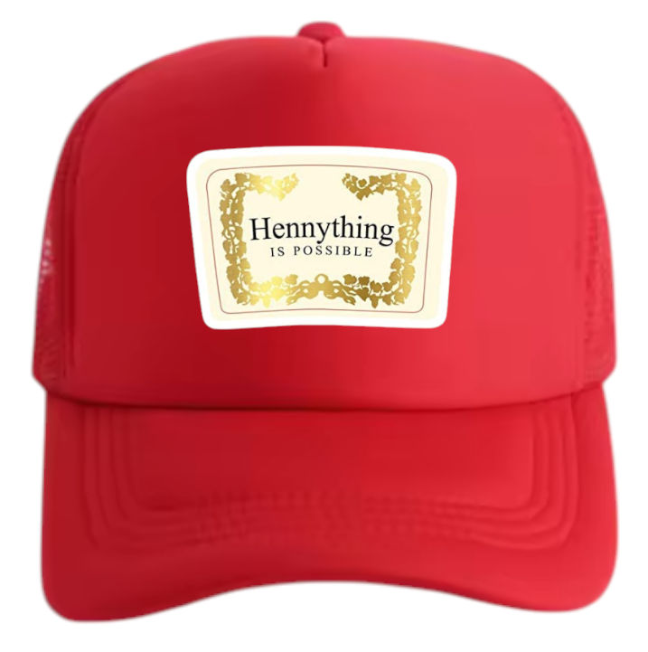 Good Vibes Hat Adjustable Snapback Trucker Hat Hennything Is Possible Hennessy