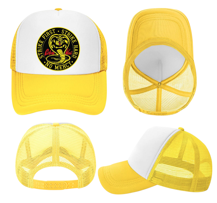 Cobra Hat Adjustable Snapback Trucker Hat Cobra Snake No Mercy Strike Hard Hat