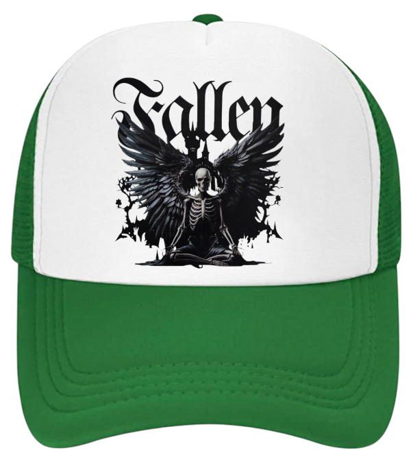 Fallen Angles Hat Adjustable Snapback Trucker Hat Dark Angle With Wings Hat
