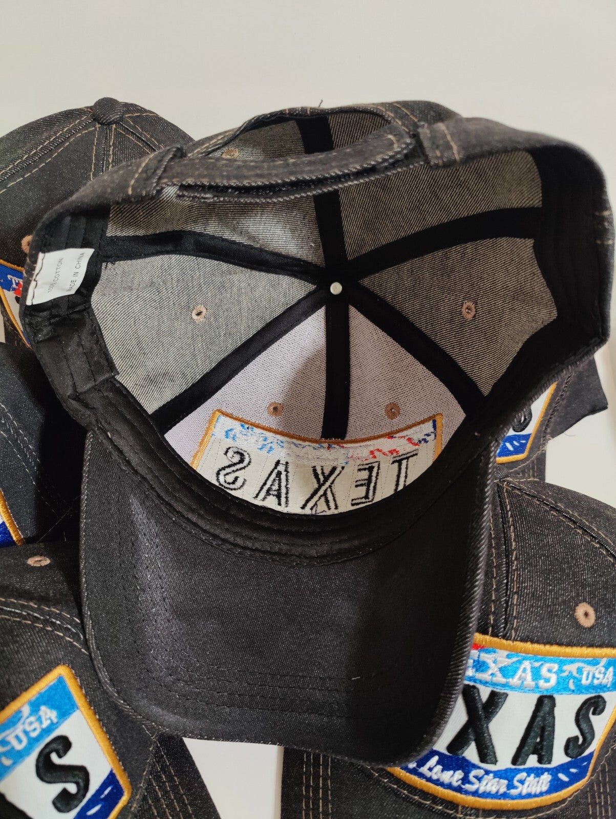 Texas Hat Adjustable Baseball Hat Embroidery Love Texas Hat Denim Jeans Style