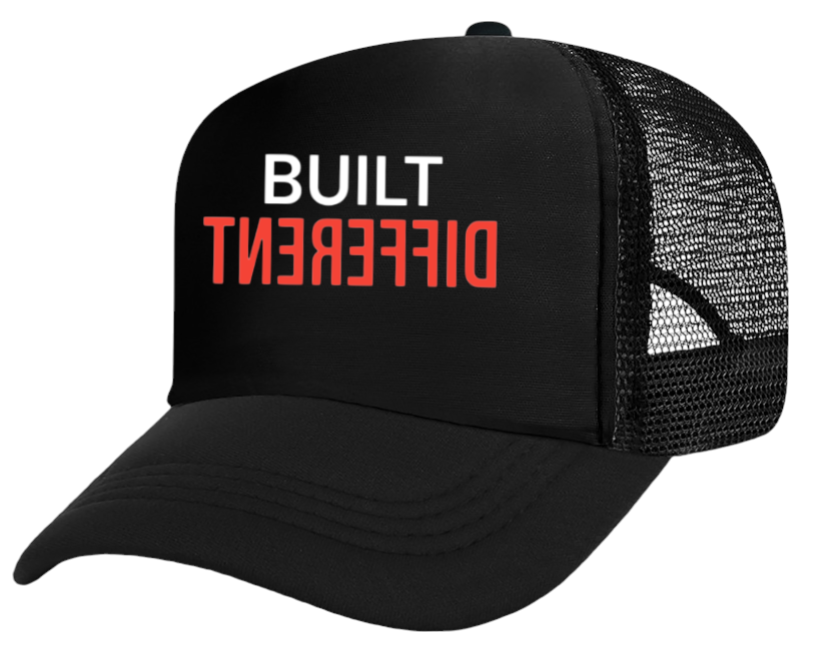 Built Different Hat Adjustable Snapback Trucker Hat Match with Sneakers Jordan 4