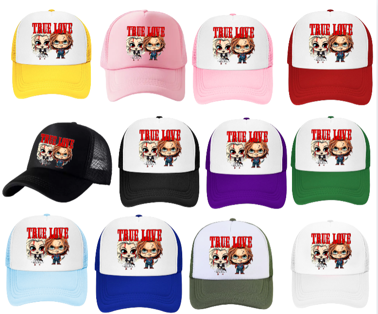 True Love Hat Chucky Killer Doll Hat Adjustable Snapback Trucker Hat Outdoor Hat