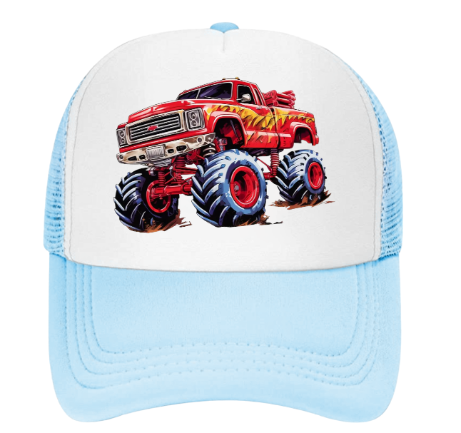 Monster Truck Hat Trucker Hat Outdoors Hat Truck Lovers Baseball Hat Adult