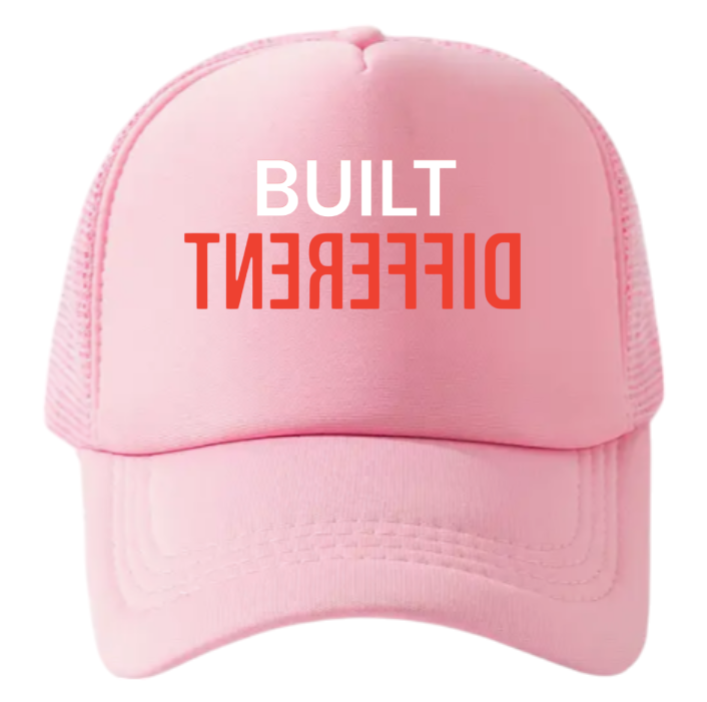 Built Different Hat Adjustable Snapback Trucker Hat Match with Sneakers Jordan 4