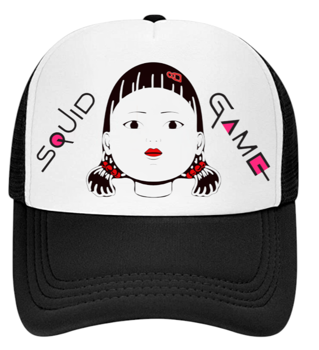 Gaming Hat Adjustable Snapback Trucker Hat Squid Game Gaming Hat Gift for Gamer
