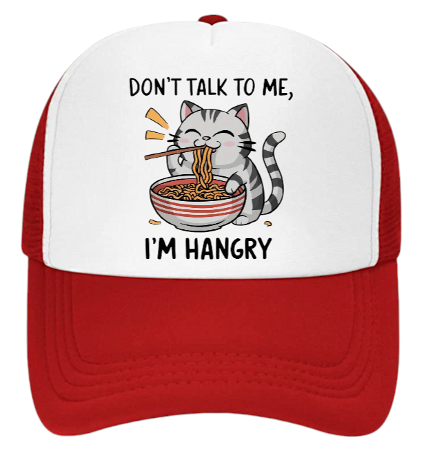 I'm Hungry Hat Adjustable Snapback Trucker Hat Gift for Foodie People Funny Hat
