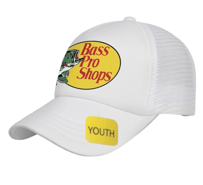 Bass Pro Shops Hat Trucker Hat Outdoors Hat Baseball Fishing Hat Snapback Youth