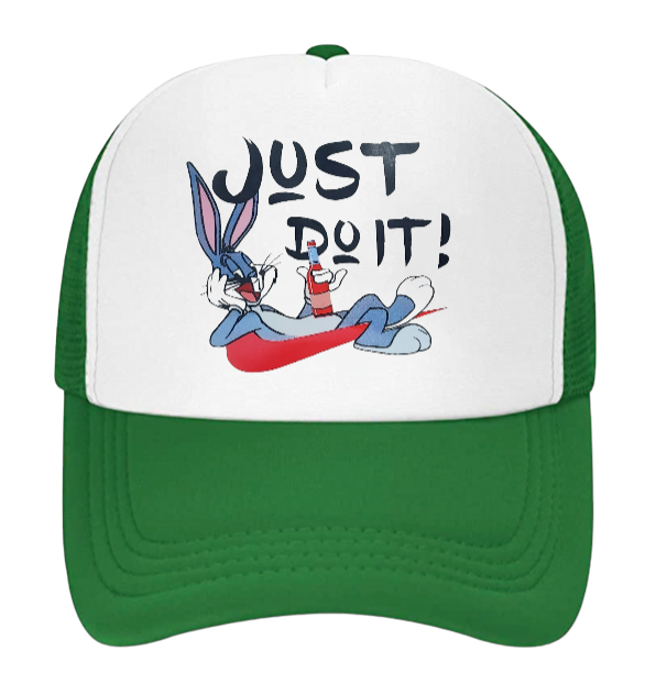 Just Do It Hat Adjustable Snapback Trucker Hat Drinking Hat Anime Bunny Hat