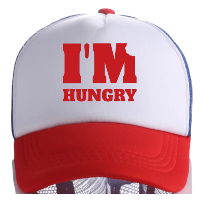 I'm Hungry Hat Adjustable Snapback Trucker Hat Gift for Foodie People Funny Hat