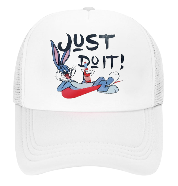 Just Do It Hat Adjustable Snapback Trucker Hat Drinking Hat Anime Bunny Hat