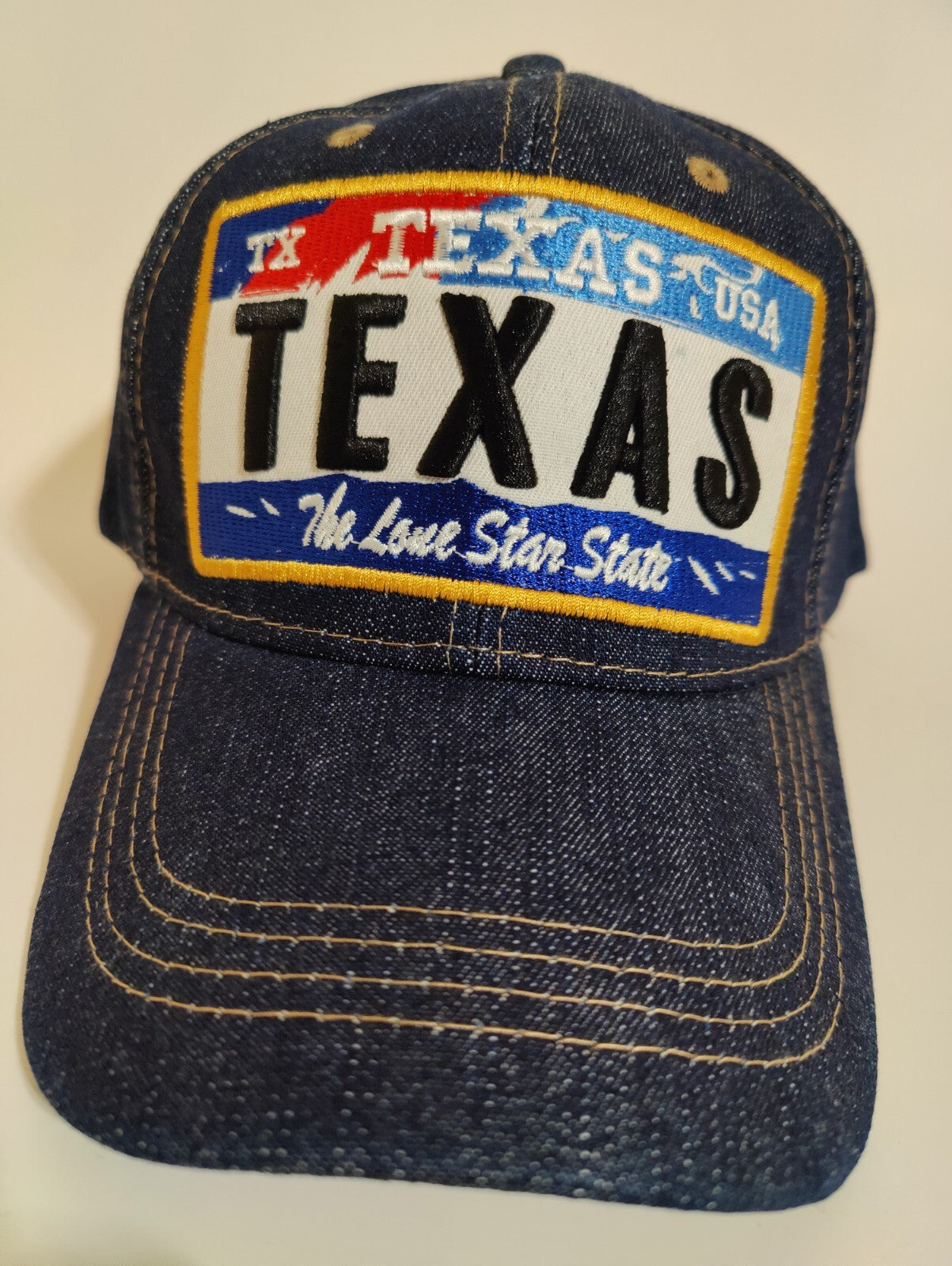 Texas Hat Adjustable Baseball Hat Embroidery Love Texas Hat Denim Jeans Style