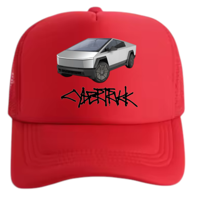 Tesla Cybertruck Hat Adjustable Snapback Trucker Hat Outdoors Hat Tesla Gift