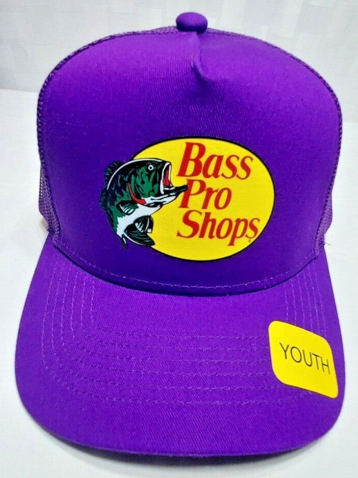 Bass Pro Shops Hat Trucker Hat Outdoors Hat Baseball Fishing Hat Snapback Youth