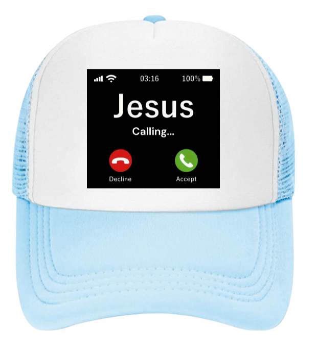 Jesus Is Calling Hat Adjustable Snapback Trucker Hat Jesus Calling Faith Hat