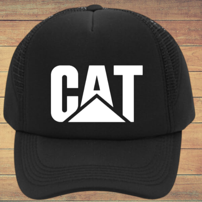 CAT Hat Adjustable Snapback Trucker Hat Forklift Heavy Machinery Work Wear Hat