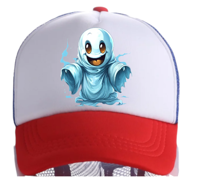 Ghost Busters Hat Adjustable Snapback Trucker Hat Fly Ghost Cute Scary Ghost Hat