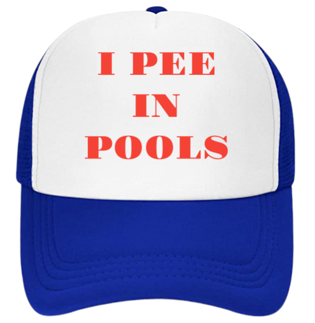 I Pee In Pools Hat Adjustable Snapback Trucker Hat Funny Hat Outdoor Summer Hat