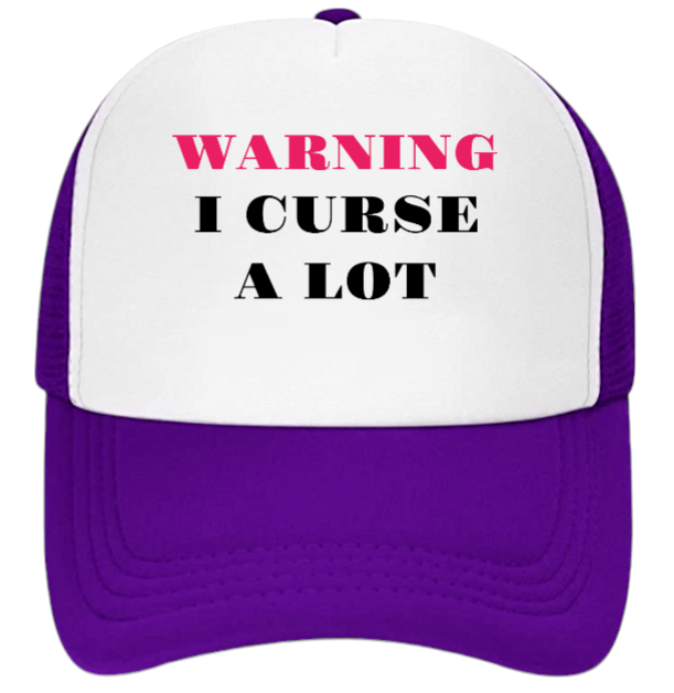 I Curse A lot Hat Adjustable Snapback Trucker Hat Funny Hat Cursing People Gift