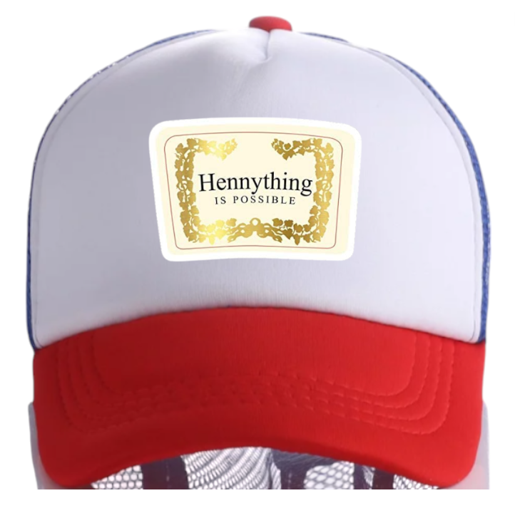 Good Vibes Hat Adjustable Snapback Trucker Hat Hennything Is Possible Hennessy