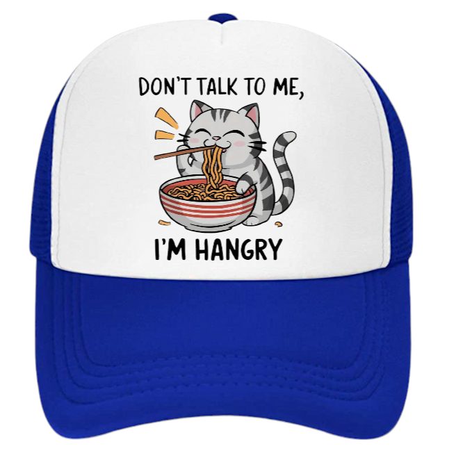 I'm Hungry Hat Adjustable Snapback Trucker Hat Gift for Foodie People Funny Hat